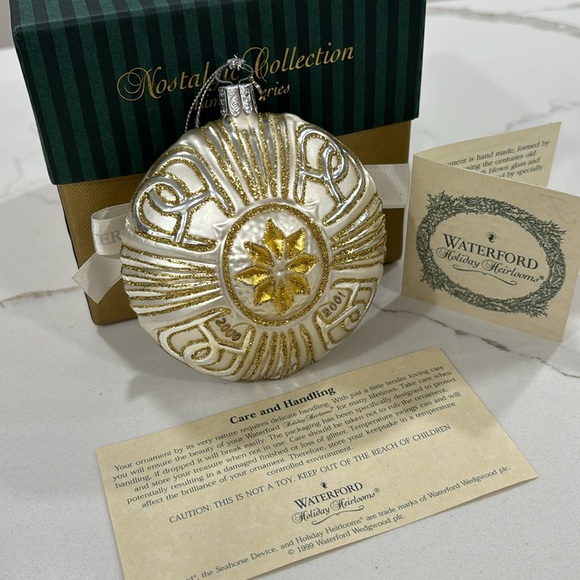 Waterford Holiday Heirlooms Limited Series New Year’s Celeb Ball 2000/2001 - Picture 1 of 16